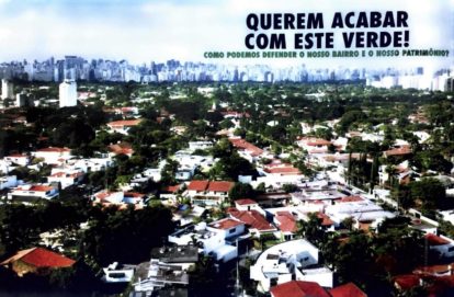 Cartaz de divulgação do movimento dos vizinhos (s/d)