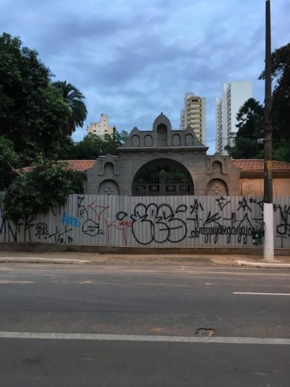 Foto da reforma do parque prevista para terminar em 2020. Autor: Márcio Fontão, 2021.