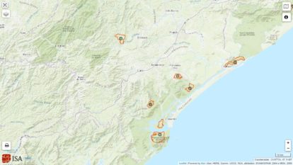 Terras Indígenas no Vale do Ribeira Fonte: ISA - Instituto Socioambiental