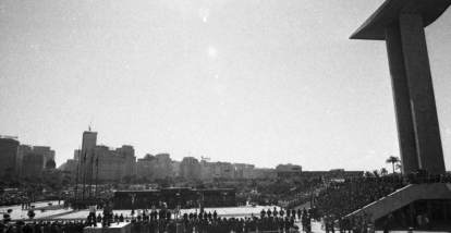 Cerimônia de entrega dos restos mortais de Dom Pedro I ao governo brasileiro, nos 150 anos da Independência do Brasil, em 1972. Foto : Eurico Dantas/ Agencia O Globo (5)