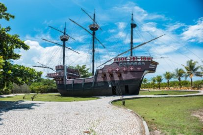 Réplica da Nau Capitânia no Memorial da Epopeia do Descobrimento, em Porto Seguro.(7)
