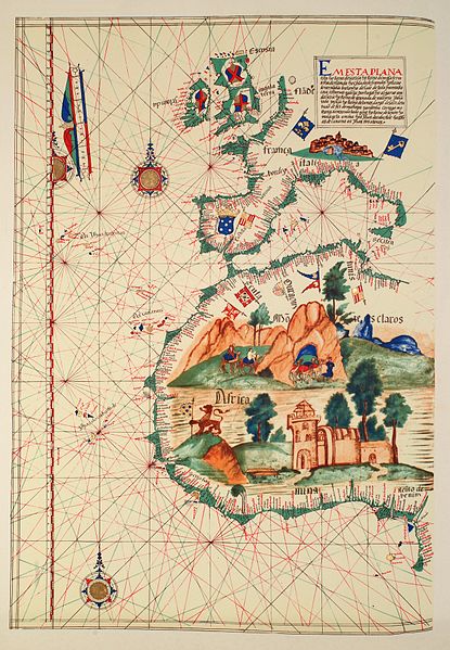 “A Mina”, detalhe de mapa do século XVI. (1)