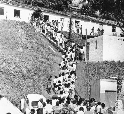 Festa de Oxossí, em 1985. Foto: Cedoc/A TARDE. (1)