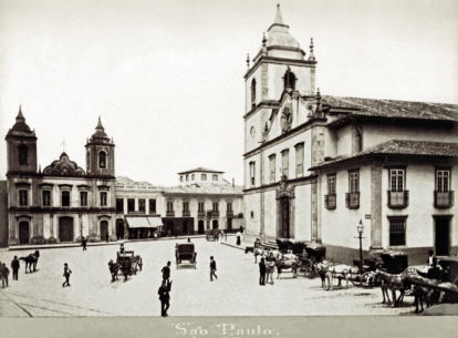 Largo da Sé na década de 1880. Foto: Marc Ferrez. (6)