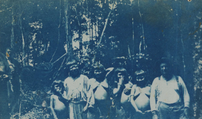 Indígenas Carapuna encontrados no trajeto de exploração da floresta. Acervo da Biblioteca Nacional. (5)