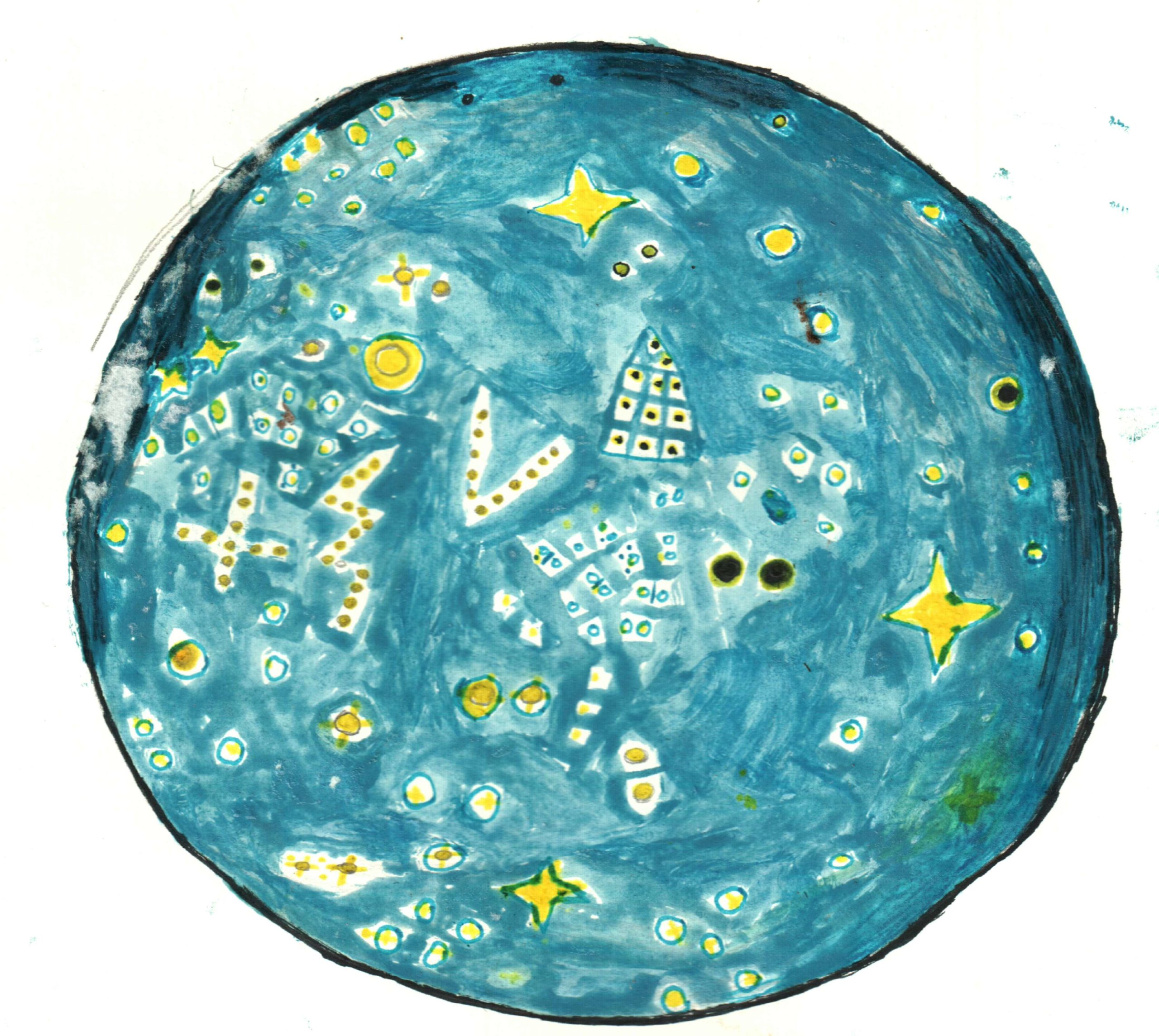 Constelações do universo Magüta. Desenho Awe´ Casimiro Valério Tikuna (Fundación Natütama, Puerto Nariño)