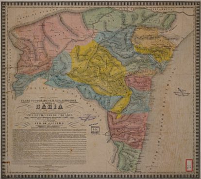 Mapa da Província da Bahia, 1857. Arquivo Nacional. (2)