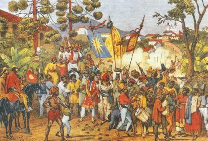 Festa de Nossa Senhora do Rosário, padroeira dos negros. Ilustração de Johann Moritz Rugendas. (2)