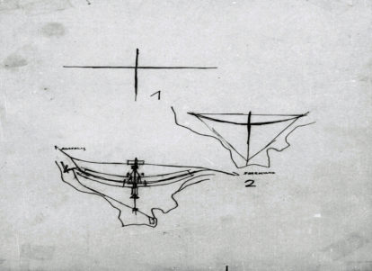 Croquis de Lucio Costa para o Plano Piloto de Brasília Fundo – Arquivo Público do DF (3)