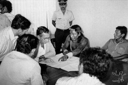 Encontro de lideranças indígenas com o governador do Amapá Jorge Nova da Costa, 1989. (4)