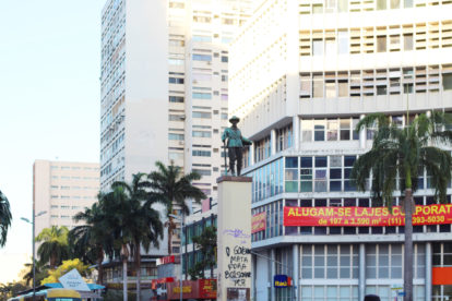 Estátua do Anhanguera. Acervo Beatriz Gonçalves. Outubro de 2020.