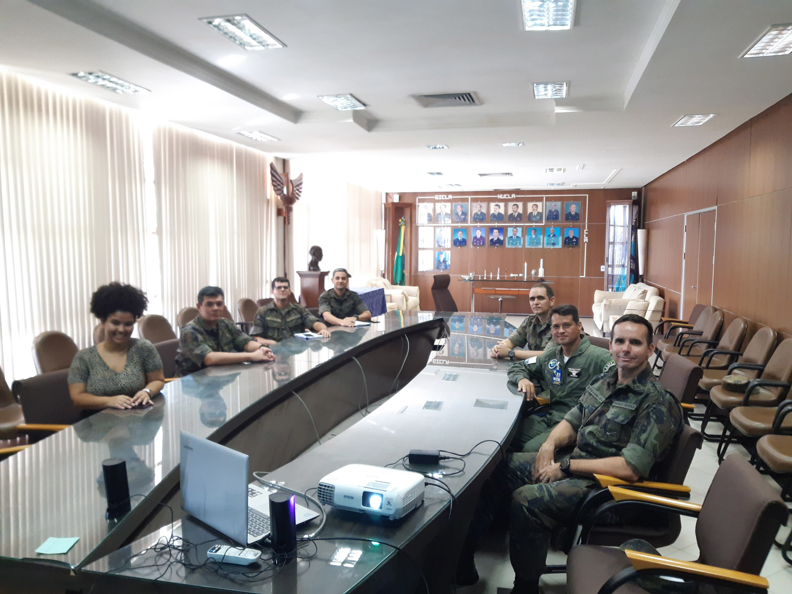 Preparativos para a obra de Alcântara - MA - Coronel Aviador Steven Meier e o novo Diretor da instituição, Coronel Aviador Marcello Corrêa de Souza, para tratar do início das obras de construção do novo pátio de estacionamento de aeronaves (3)