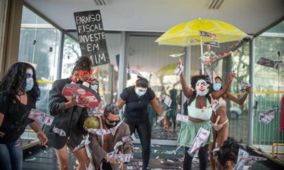 Manifestação do MST após revelações do Pandora Papers (3)