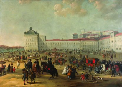 Terreiro do Paço em 1662, por Dirk Stoop (Museu de Lisboa).