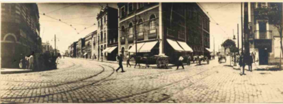 Rua do Imperador em 1915 (Benício Whatley Dias, Fundação Joaquim Nabuco).