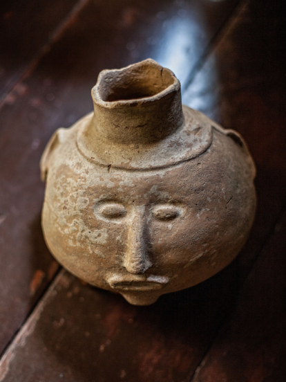 Cerâmica popularmente conhecida como vaso careta encontrada na região dos geoglifos no Acre. Foto: Maurício de Paiva (5)