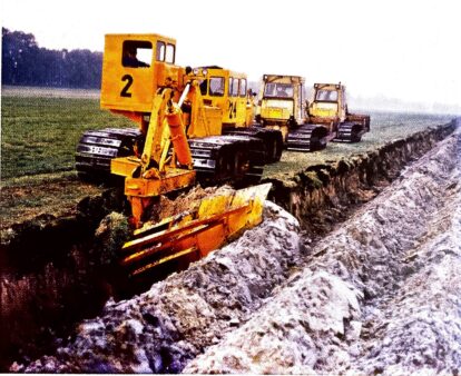 Human utilization of the moor through deep ploughing, Rhinluch 1988 (Luthardt and Zeitz, p.111)