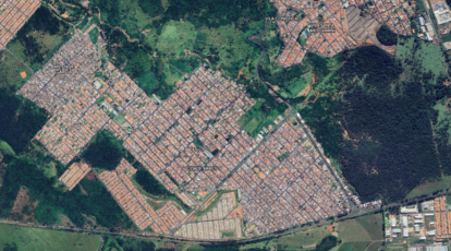 Visão aérea Cidade Aracy, 2023. Foto: Google Earth (3)